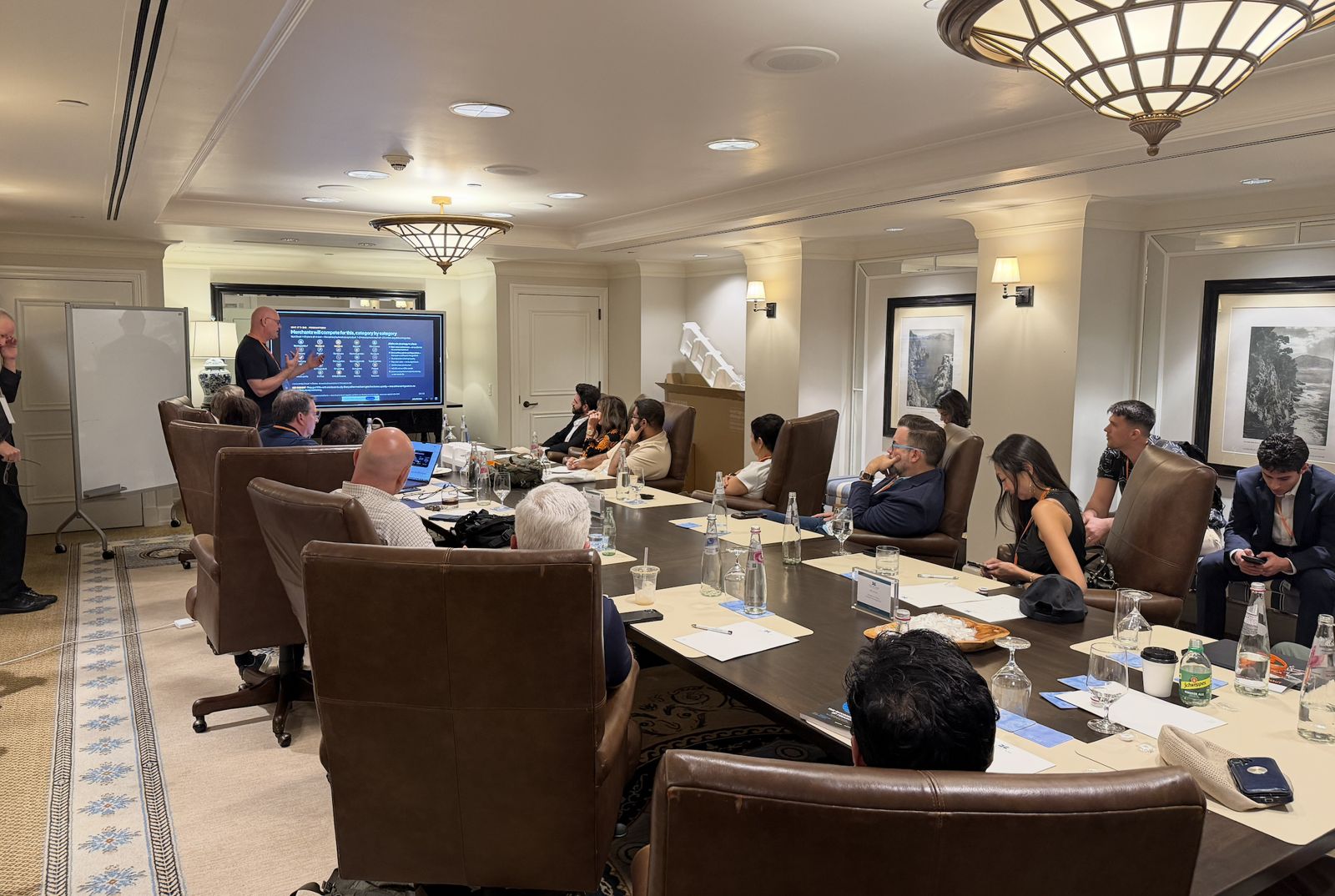A session in the Boardroom